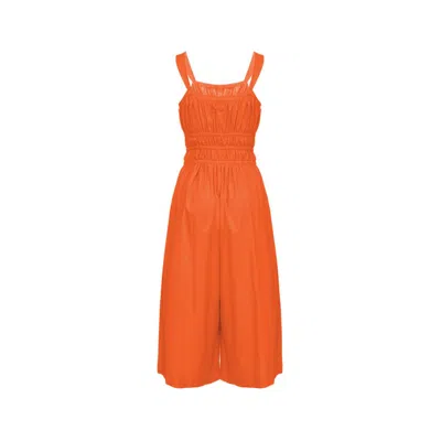 Pinko Orange Cotton Dress