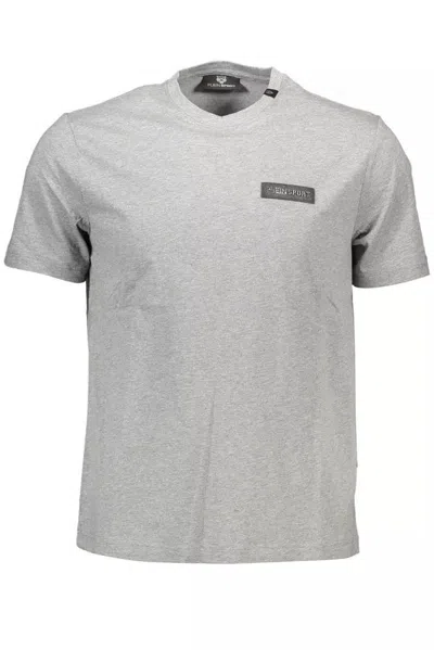 Plein Sport Grey Cotton T-shirt