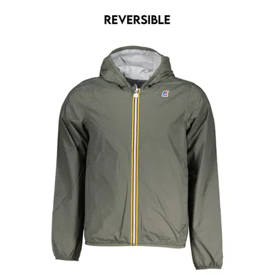 K-way Reversible Waterproof Hooded Jacket In Green