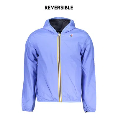 K-way Reversible Waterproof Hooded Jacket In Blue