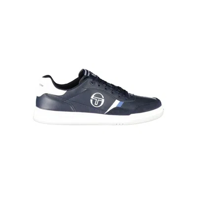 Sergio Tacchini Sleek Blue Sneakers With Embroidered Accents