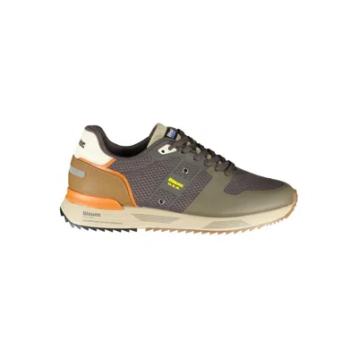 Blauer Sleek Contrast Lace-up Trainers In Multi