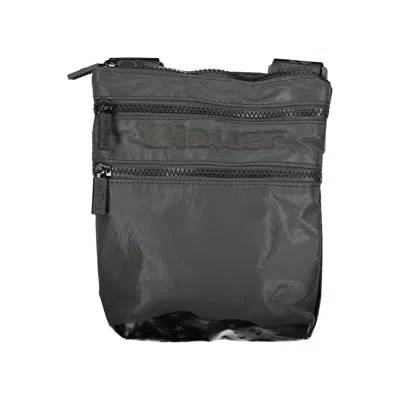 Blauer Sleek Urban Shoulder Bag With Contrast Details In Black