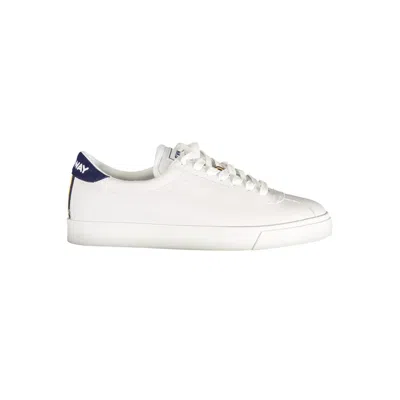 K-way Sleek White Sneakers With Contrast Detailing