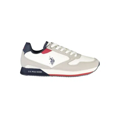 U.s. Polo Assn Sleek White Sneakers With Contrast Detailing