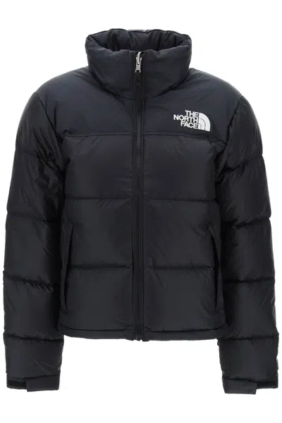 The North Face Ripstop Nylon Nuptse Cropped Down Jacket In Nero