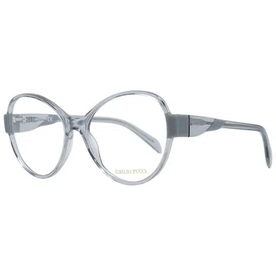 Emilio Pucci Transparent Women Optical Frames In Grey