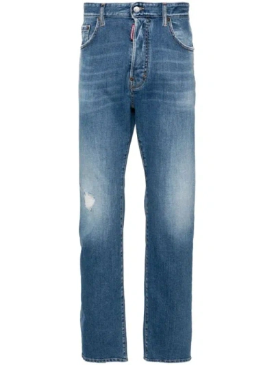 Dsquared2 642 Slim-cut Jeans In Blue