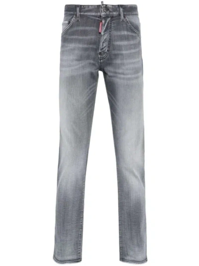 Dsquared2 Cool Guy Distressed Skinny Jeans In Grey
