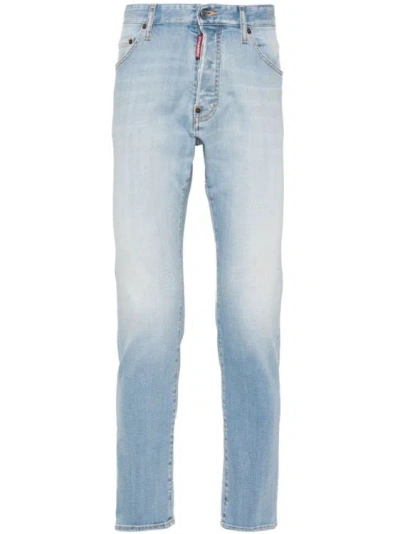 Dsquared2 Cool Guy Mid-rise Slim-fit Jeans In Grey