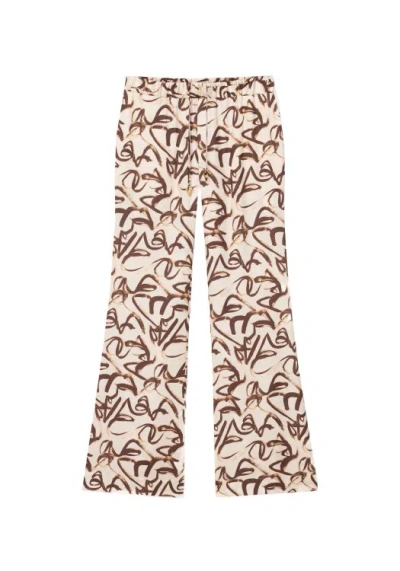 Aeron Printed Geode Trousers In Neutrals
