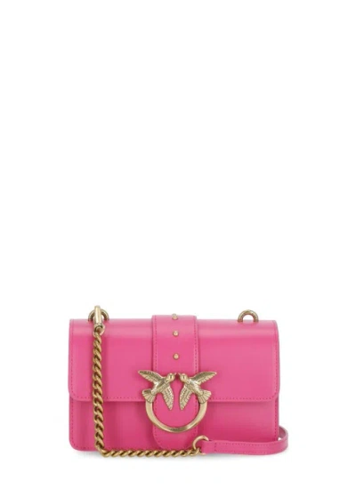 Pinko Mini Love Bag One Simply In  Pink-antique Gold