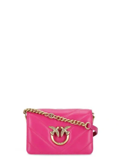 Pinko Mini Love Click Crossbody Bag In Pink