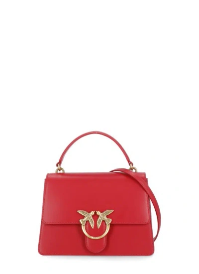 Pinko Love One Top Handle Bag In Red