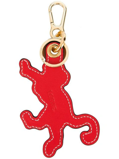 Loewe 猴子造型钥匙圈 In Red