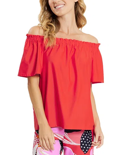 Jude Connally Georgia Off The Shoulder Top In Pink