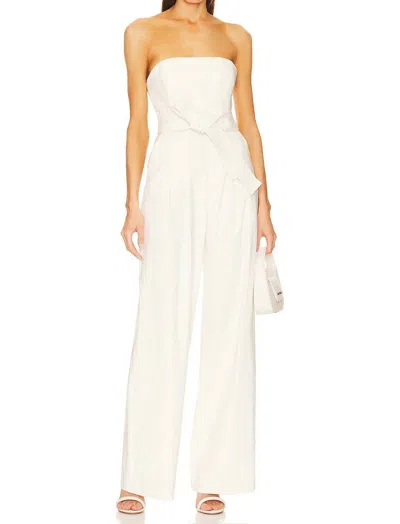 A.l.c Elsie Jumpsuit In Glace In White