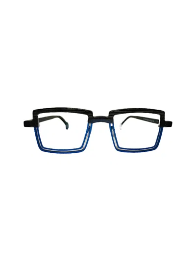 Theo Eyewear Spinner Glasses In Blue