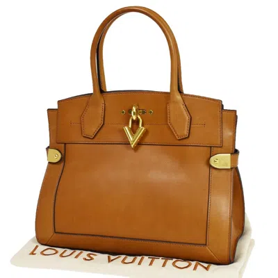 Pre-owned Louis Vuitton Steamer Leather Tote Bag () In Brown