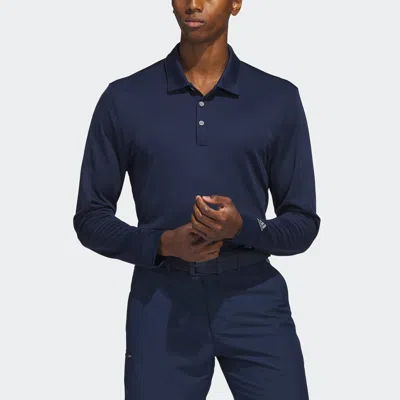 Adidas Originals Men's Adidas Long Sleeve Polo Shirt In Multi