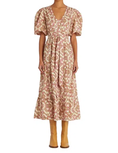 Marie Oliver Natalie Dress In Everglade In Multi