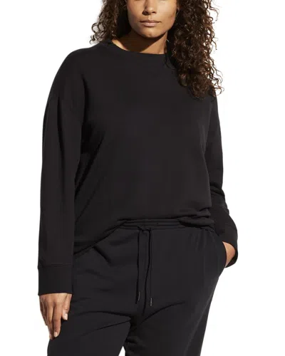 Vince Plus Essential Relaxed Pullover In Black