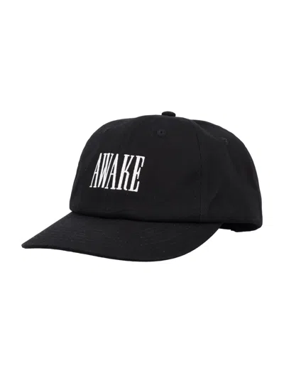 Awake Ny Logo Baseball Cap In Black  