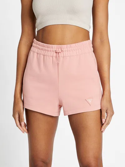 Guess Factory Quinn Textured Shorts In Pink
