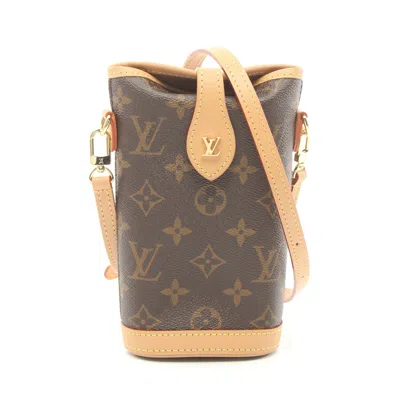 Pre-owned Louis Vuitton Fold Me Pouch Monogram Shoulder Bag Pvc Leather Brown