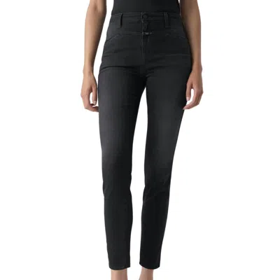 Closed A Better Blue Skinny Pusher Jean In Dark Grey