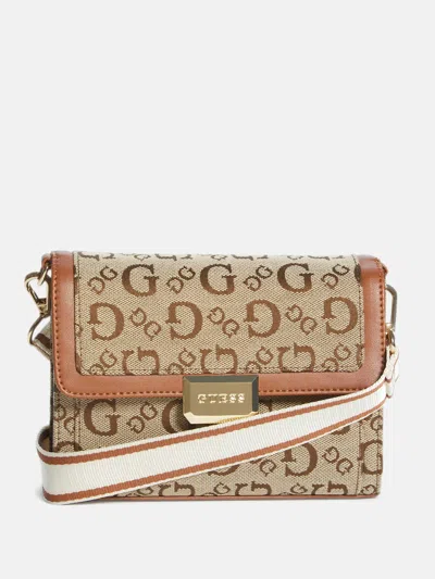 Guess Factory Whitney Wallet-on-a-string In Beige