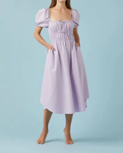 Sophie Rue Frida Poplin Dress In Lavender In Purple