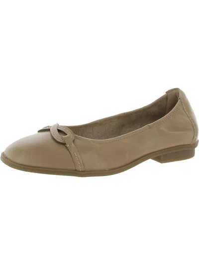 Clarks Lyrical Rhyme Womens Leather Slip On Ballet Flats In Gray