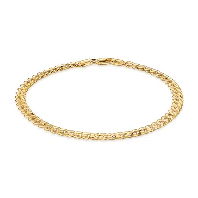 Pori Jewelry 14k Gold Curb Cuban Link Chain Bracelet