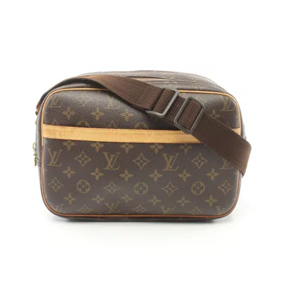 Pre-owned Louis Vuitton Reporter Pm Monogram Shoulder Bag Pvc Leather Brown