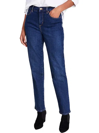 Gloria Vanderbilt Amanda Womens Classic Rise Stretch Tapered Leg Jeans In Blue