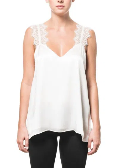 Cami Nyc Chelsea Cloque Cami Top In White