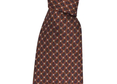 Ermenegildo Zegna Men's Silk Neck Tie In Rust Paisley In Multi