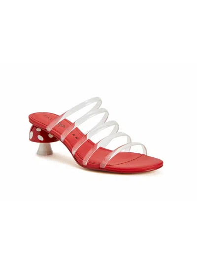 Katy Perry The Cremini Womens Open Toe Strappy Heels In Red