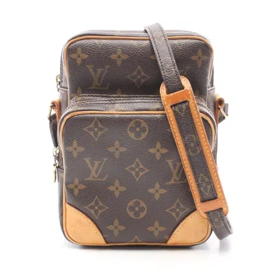 Pre-owned Louis Vuitton Amazon Monogram Shoulder Bag Pvc Leather Brown
