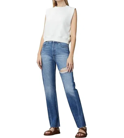 Dl1961 - Women's Emilie Straight Jeans Ultra High Rise Vintage 31" In Bedford Blue In Multi