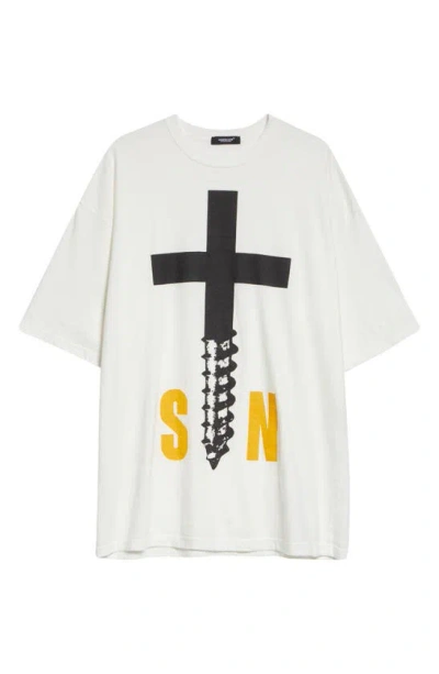 Undercover Oversize Graphic T-shirt In White