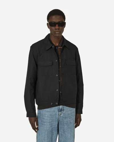 Our Legacy Evening Coach Press-stud Shirt Jacket In Black