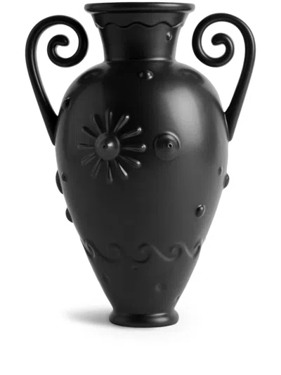 L'objet Pantheon Orpheus Amphora Diffuser Vase In Schwarz
