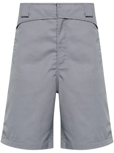Gr10k Folded Belt Bermuda Shorts In Grau