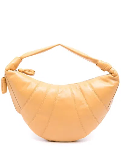 Lemaire Fortune Croissant Shoulder Bag In Yellow
