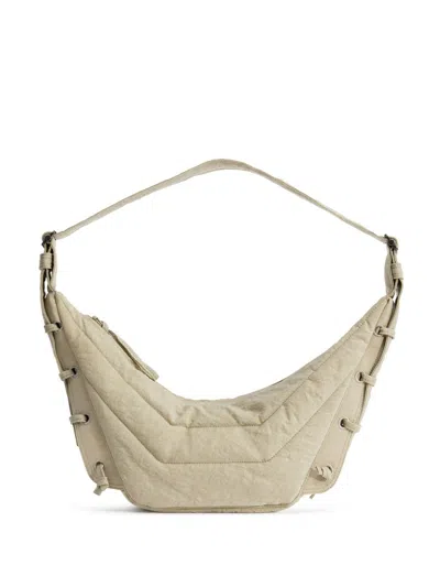 Lemaire Small Soft Game Shoulder Bag In Neutrals