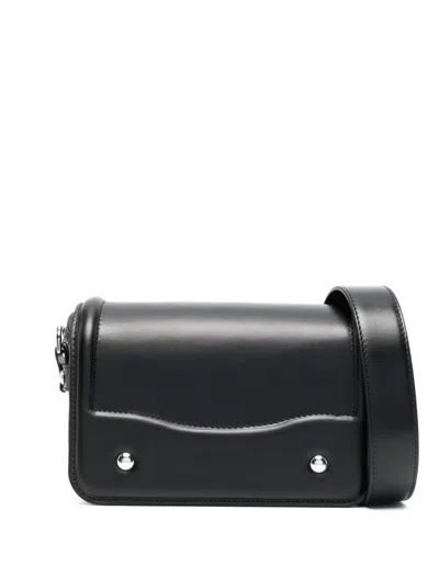 Lemaire Black Ransel Mini Leather Satchel Bag