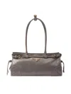Prada Women's Medium Leather Handbag In Grey