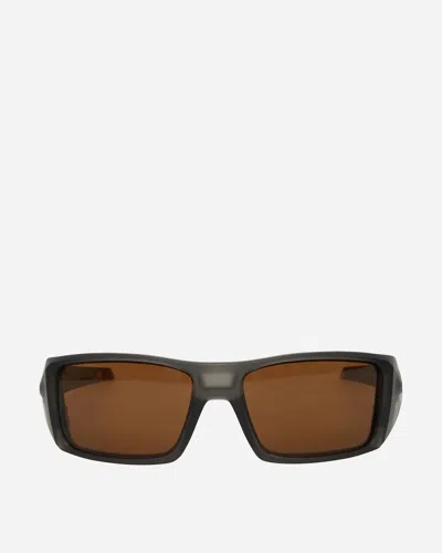 Oakley Heliostat Sunglasses Matte Black / Prizm Bronze In Grey